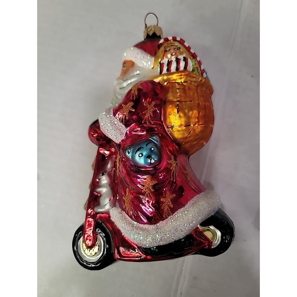 vintage Christopher Radko glass ornament retired scooting star 97-263-0